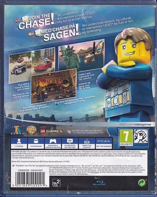 LEGO City Undercover - PS4 (A Grade) (Genbrug)